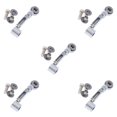 thumbnail image 2 of Goriertaly Universal Motorcycle Brake Master Fluid Reservoir Oil Cup Bracket Sleek and Efficient Gray 5Set, 2 of 6