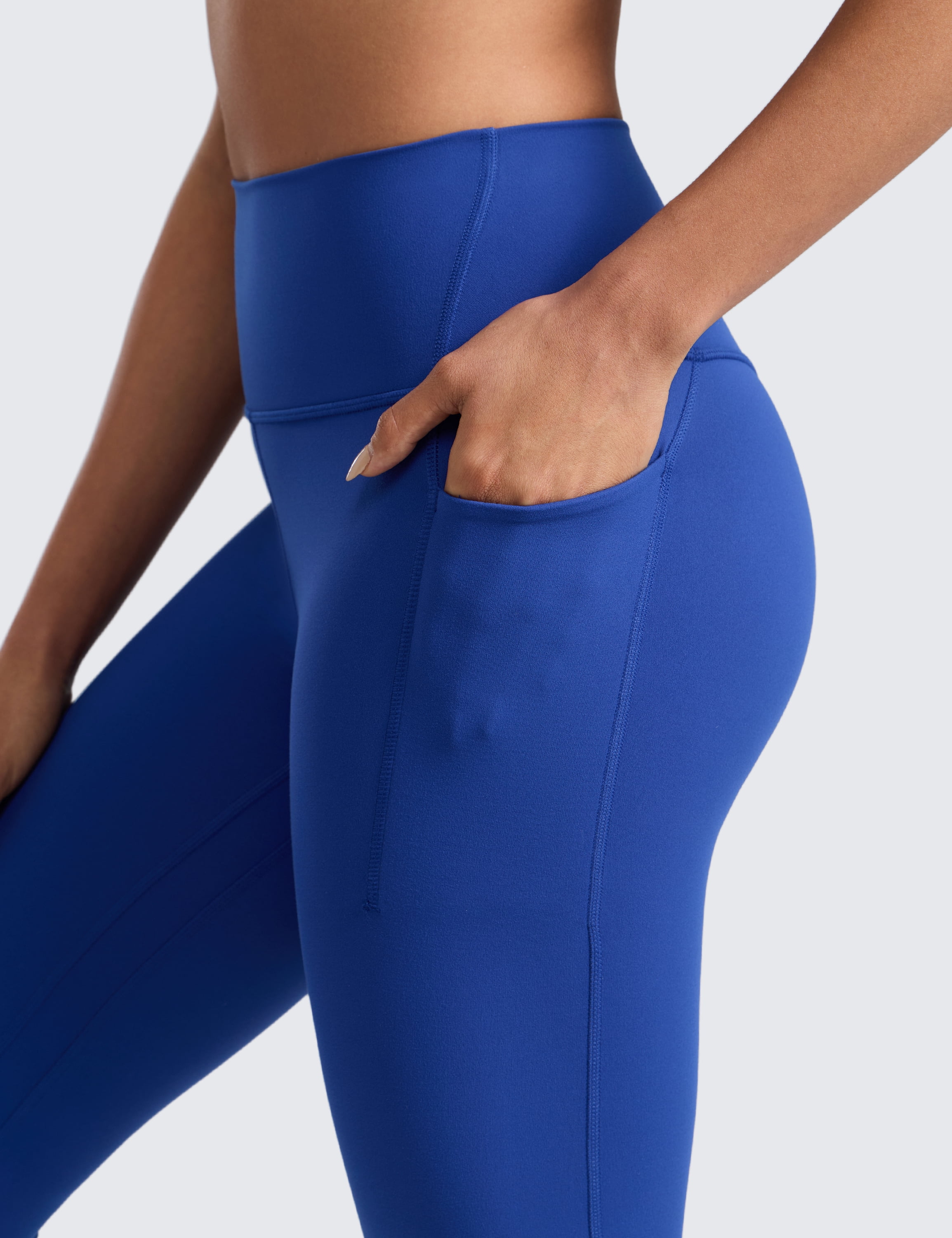 CRZ YOGA Butterlift Workout Leggings Pockets 25" High Waist Pilates Athletic Gym Womens Yoga Pants Buttery Soft