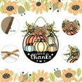thumbnail image 4 of Eveokoki Give Thanks Hanging Sign Front Door Decor Fall Decorative Wooden Signs Rustic Porch Decoration for Home Office Garden Farmhouse 12 Inch, 4 of 4