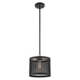 thumbnail image 4 of 46212-04 Livex Lighting Industro - 1 Light Pendant in Contemporary Style - 10 Inches wide by 18.25 Inches high-Black/Brushed Nickel Finish, 4 of 9