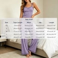 thumbnail image 7 of PNTUTB Women's Lace-Trimmed Two-Piece Sets Strapless Tank Top and Elastic Waist Drawstring Pants Solid-Color Set Casual Loose Comfort Loungewear Set, 7 of 7