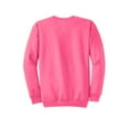 thumbnail image 6 of Port & Company PC78 Mens Core Fleece Crewneck Sweatshirt, Neon Pink - Large, 6 of 6