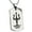 Silver, variant on Stainless Steel Poseidon Greek God of Sea Engraved Dog Tag Pendant Necklace