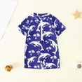 thumbnail image 2 of NIEWTR Baby/Toddler Boy Rash Guard Swimsuit Short Sleeve One Piece Zipper Swimwear Sunsuit Infant Bathing Suit Beachwear(Navy,0-6 Months), 2 of 4
