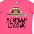 thumbnail image 4 of Inktastic Grammy Loves Me Grandchild Owl Girls Toddler T-Shirt, 4 of 5