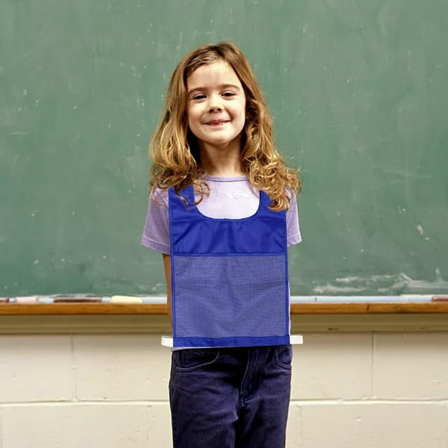 Chaleco deportivo de competición libre Mostrar tarjetas alfanuméricas Kindergarden Kids Material didáctico Juguetes preescolares para niños Azul