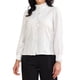 thumbnail image 4 of Camisas de botón con volantes para mujeres INSPIRE CHIC, blusa elegante de manga larga casual, tops de trabajo de oficina M blanca, 4 of 6