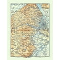 thumbnail image 2 of Baedeker 12x14 Black Ornate Wood Framed with Double Matting Museum Art Print Titled - Vienna Austria - Baedeker 1896, 2 of 4