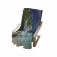 thumbnail image 4 of Landscape Soft Flannel Fleece Throw Blanket, Tropic Botanic Sandy Beach Island with Coconut Palm Trees Seaside Print, Cozy Plush for Indoor and Outdoor Use, 70" x 90", Aqua Blue Green, by Ambesonne, 4 of 6