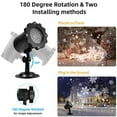 thumbnail image 3 of Morttic Snowflake LED Projector Lights with Remote Control, Rotating Snowfall Projection, Indoor Outdoor Waterproof Snow Falling Projector, Snowfall Projector Lamp for Halloween Xmas Party, 3 of 7