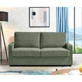 thumbnail image 2 of US Pride Furniture Manchester Corduroy 70" Square Arms Sofa Bed, Dark Green, 2 of 5