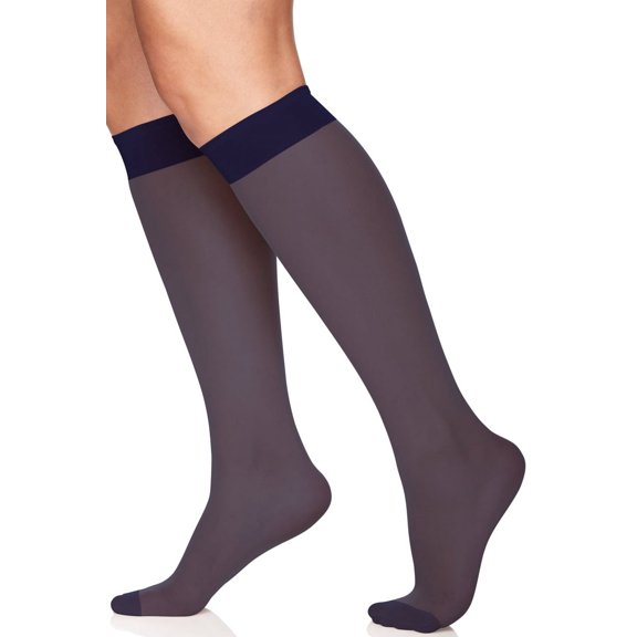 6451 Queen Size Sheer Knee High