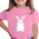 thumbnail image 1 of Manga Corta Crop Top para Niños Niños Pascua Impresa Gráfica Tee Cuello Redondo Casual Versátil 3-14 Años, 1 of 5