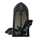 thumbnail image 1 of Espejo de pared con arco gótico, estilo vintage, decorativo de madera, con forma de murciélago. 1 murciélago, 1 of 9