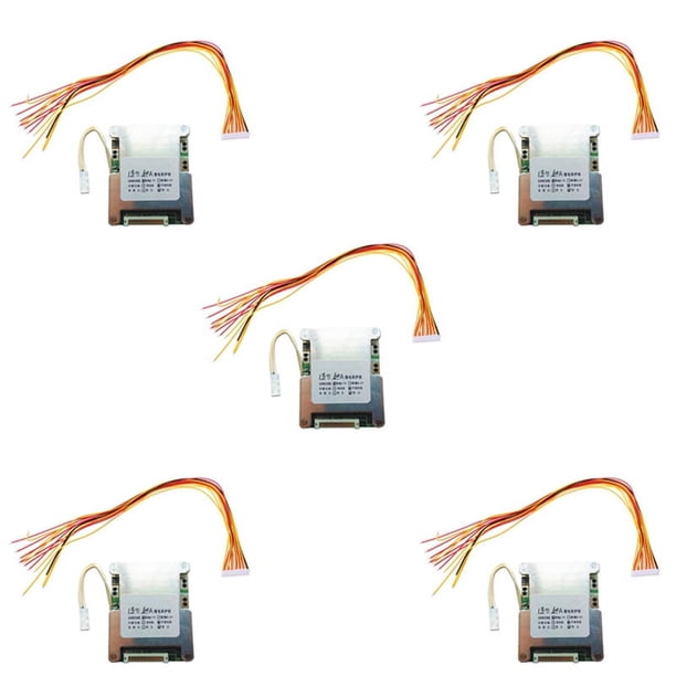 5X 13S 48V 60A Tablero de Protección de Batería Li-Ion Cell Battery BMS PCB Equalizer Board