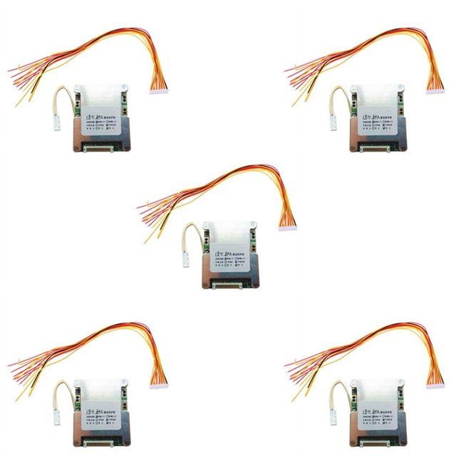 5X 13S 48V 60A Tablero de Protección de Batería Li-Ion Cell Battery BMS PCB Equalizer Board