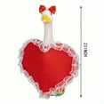 thumbnail image 2 of Valentine's Day Porch Goose Outfits Heart Lace Trim Porch Goose Clothes Costume for 23" Plastic Goose Statue, Perfect Valentine's Day Decor for Outdoor Yard, Garden, Patio, Lawn and Pathway Decor, 2 of 7
