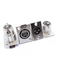 thumbnail image 3 of 2Pcs 3 Pin XLR Male Female Socket Panel Mount Chassis Mic Jack Audio Connector Metal-Bodied Solder Terminals Parts, 3 of 8