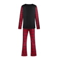 thumbnail image 4 of Valentine'S Man Women Pajama Sets Trendy Plaid Printed Long Sleeve Tops Pants Family Clothes Pajamas Prints Set Red XXL, 4 of 5