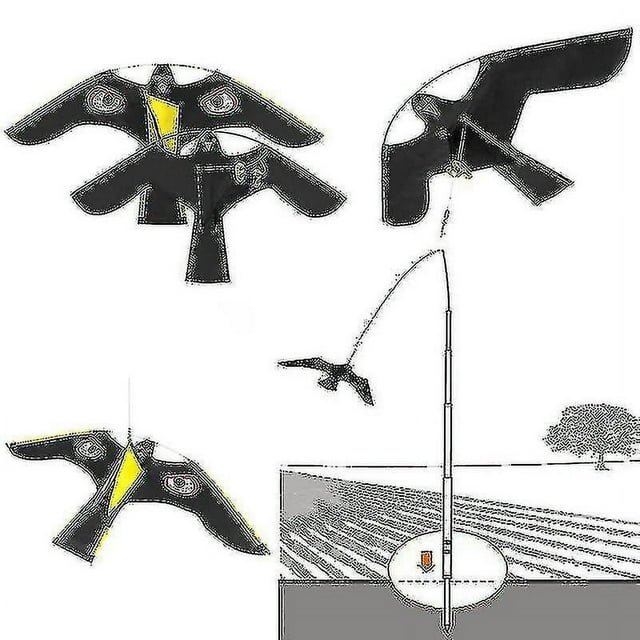 Birds Scarer Repeller Flying Hawk Kite Compatible Garden Scarecrow Yard House Decoration(wanan)