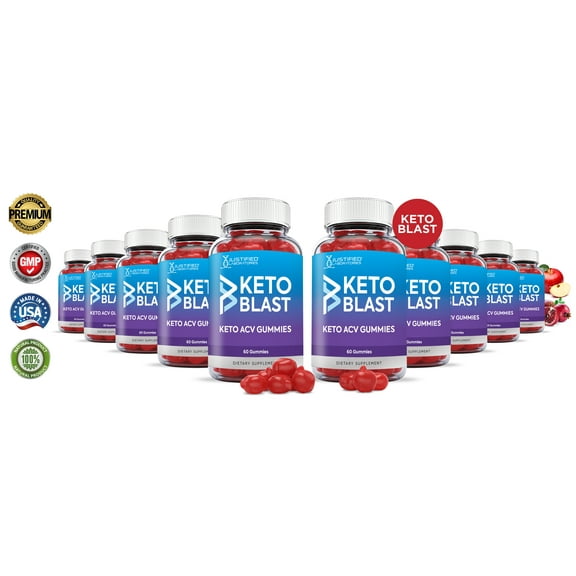(10 Pack) Keto Blast Gummies 1000MG ACV with Pomegranate Juice Beet Root B12 600 Gummy