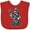 Red, variant on Inktastic Barber Skater Boys or Girls Baby Bib
