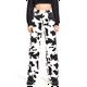 thumbnail image 4 of Sunloudy, pantalones vaqueros coreanos de pierna ancha para mujer, pantalones vaqueros de cintura alta con estampado de patrón de vaca a la moda con bolsillo Sunloudy XS S M L, 4 of 7