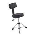 thumbnail image 4 of Esquirla Trône de Tambour avec Dossier Rembourré Chaise de Tambour Portable Hauteur Réglable Tabouret, 4 of 8