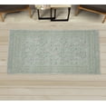thumbnail image 1 of Bohemian Decorative Rug, Tribal Waves Modern and Colorful Swirls of Leaf Look Striped Pattern, Quality Carpet for Bedroom Dorm and Living Room, 6 Sizes, Pale Sage, by Ambesonne, 1 of 1