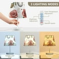 thumbnail image 5 of Clocks and Mushroom Desk Lamp 3 Color Modes LED Table Lamp Nightstand Reading Light for Bedroom Living Room, 5 of 8