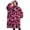 Pink and Black-2, variant on Oversized Wearable Blanket Hoodie,Pink and Black Of Leopard Print Sherpa Blanket Hoodie with Super Pockets,Super Warm Fuzzy Pullover for Women & Men