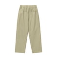 thumbnail image 2 of Juslio Women Linen Pants High Waist Solid,Casual Drawstring Linen Linen Pants L, 2 of 9