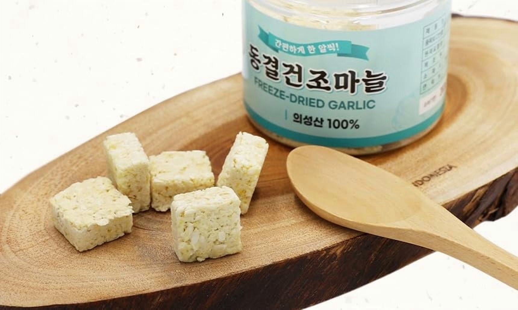 Freeze-Dried Korean Garlic (Uiseong) 2EA (100g/3.52oz. & 50g/1.76oz.) Dried Garlic Flakes