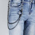 thumbnail image 4 of Cadena para pantalones punk unisex NQ de motocicleta para billetera y llavero, 4 of 4
