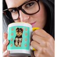thumbnail image 2 of 3drose, Yorkie Tea Cup, 11oz Two-tone Yellow Mug, 2 of 6