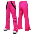 thumbnail image 3 of Ski Pants Women Thicken Windproof Waterproof Winter Snow Pants Outdoor Sports Snowboarding Warm Breathable Overalls, 3 of 21