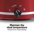 thumbnail image 4 of Hamilton Beach 8 Qt Slow Cooker, Stoneware Crock with Removable Pot, Red, 4 of 8