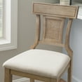 thumbnail image 6 of Linon Rylan 30" High Back Indoor Wood Bar Stool, Rustic Graywash/Beige, 6 of 9