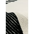 thumbnail image 3 of Pasargad Home Edgy 10' x 14' Hand-Tufted Silk and Wool White/Black Rug, For Indoor Space and all Age of Group, 3 of 5