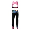 thumbnail image 2 of iEFiEL Kids Girls Camouflage Activewear Crop Top with Leggings Yoga Workout Sportswear Leopard 16, 2 of 7