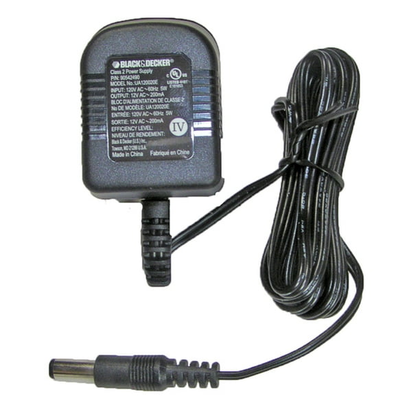 werkzaamheid Betasten klassiek Black and Decker GC1200 12V Drill Replacement Charging Adaptor # 90542490 -  Walmart.com