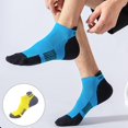 thumbnail image 5 of 6 pares de calcetines deportivos, calcetines para correr, calcetines de algodón para hombre, calcetines de Fitness transpirables de malla poco profunda para las cuatro estaciones, 5 of 5