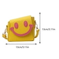 thumbnail image 2 of Monedero Con Cara para Mujer Bolso Diario Verano Color Contrastante Cuero PU, 2 of 7
