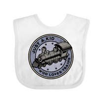 Inktastic Steam Train Kid Who Loves Trains Boys Baby Bib