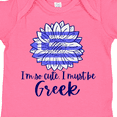 thumbnail image 4 of Inktastic I'm So Cute, I Must Be Greek Sunflower Boys or Girls Baby Bodysuit, 4 of 5