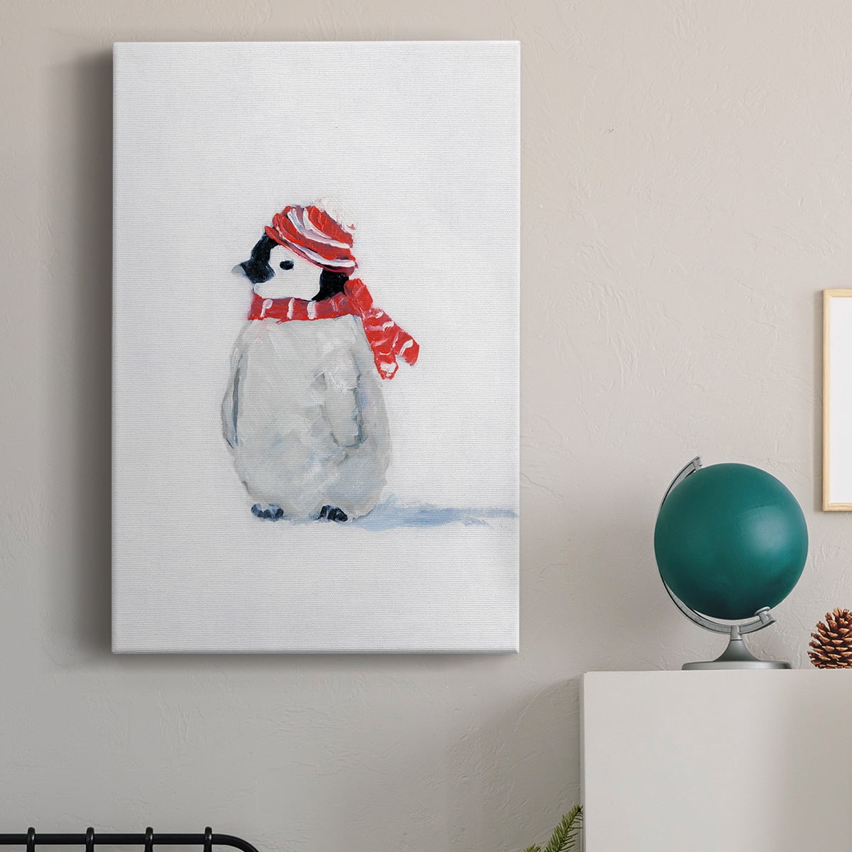 Wexford Home 18X27 Penguin Play II Premium Gallery Wrapped Canvas - Ready to Hang