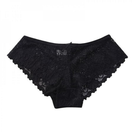 

Clearance Ladies Cute Lace Low-Waist Panties Large Size Ice Silk Seamless Panties Breathable Soft Transparent Briefs