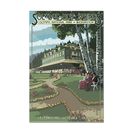 Sol Duc Hot Springs Hotel, Olympic National Park, Washington - Lantern Press Poster (8x12 Acrylic Wall Art Gallery