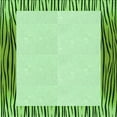thumbnail image 1 of Ahgly Company Tapis d'Intérieur Lavable en Machine Carré Vert Transitionnel, 7 Pieds Carré, 1 of 7