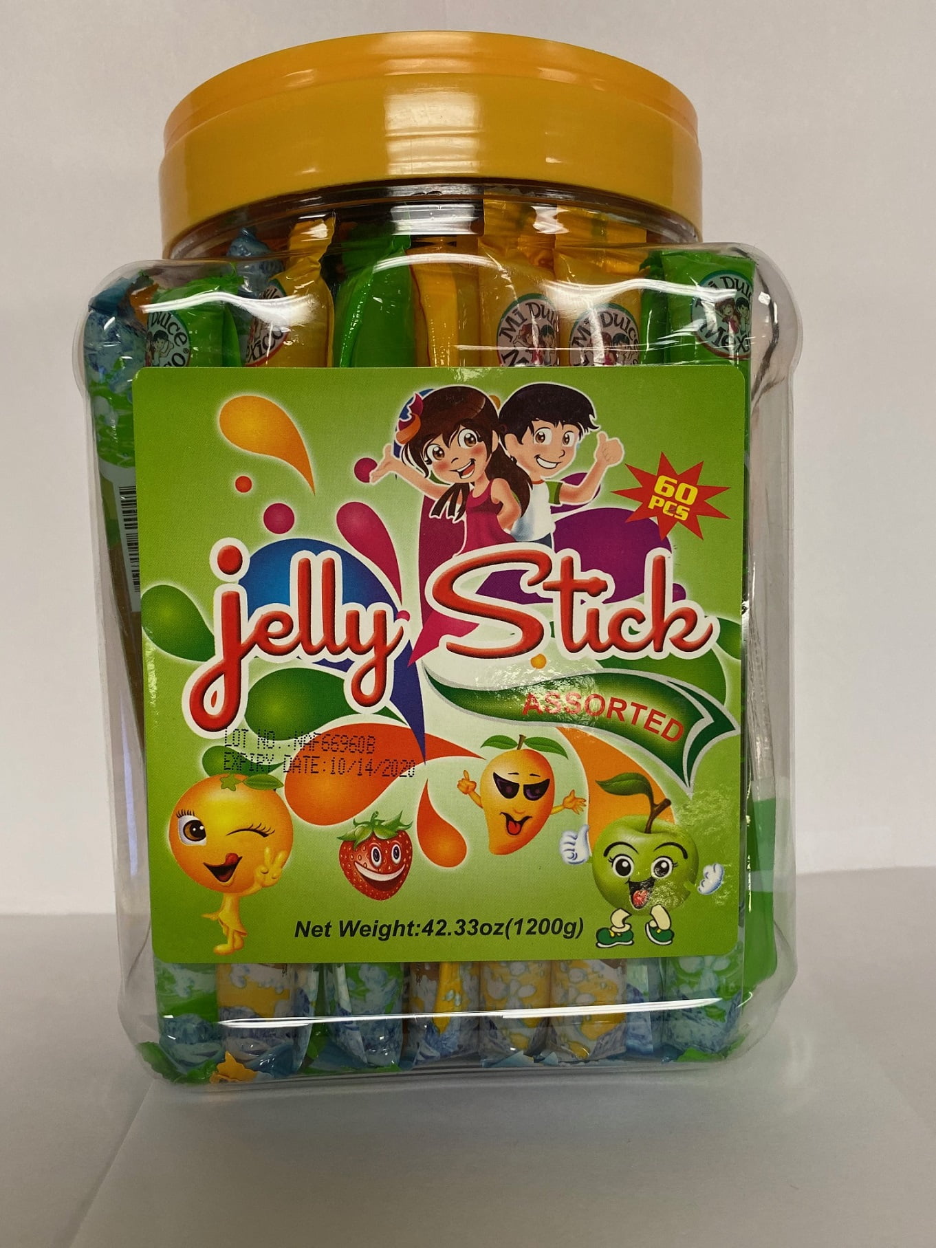 Mi Dulce Mexico Jelly Stick Jar 42.33oz 60 pcs
